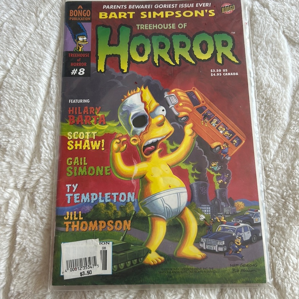 Simpson treehouse of horror comic